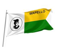 Drapeaux De Jardin Du Comté De Wapello, Iowa Drapeau Extérieur Résiste Aux Intempéries Pelouse Drapeaux Toutes Les Saisons Treer Drapeau Pour Patio Ferme M