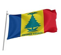 Drapeaux De Jardin Du Comté D'Ontario, Dans L'État De New York Bannière Extérieure Premium Drapeau Extérieur Toutes Les Saisons Garden Flag Pour Célébrations Balcon Fête M