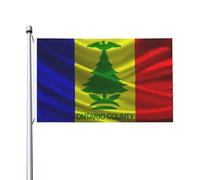 Drapeaux De Jardin Du Comté D'Ontario, Dans L'État De New York Treer Drapeau Coupe-Vent Et Étancheune Garden Flag Toutes Les Saisons Drapeau Extérieur Pour Célébrations Balcon Fête S