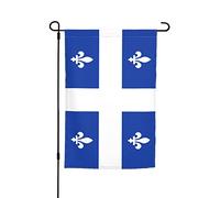 Drapeaux De Jardin Du Québec Résiste Aux Intempéries Garden Flag Décorations Pelouse Drapeaux Pour Balcon Fête Jardinage 30X45Cm