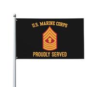 Drapeaux De Jardin E-9 Maître Artilleur E9 Mgysg Grade De Sous-Officier D'État-Major Bannières Extérieure Decoration Drapeaus Décoratif Résistant Drapeau Fierté Pour Fête Balcon Défilé 90X150Cm