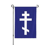 Drapeaux De Jardin Eastern Orthodox Church Crossed Russian Gr hristianty? Premium Drapeau Extérieur Coupe-Vent Et Étancheune Treer Drapeau Pour Jardinage Patio M