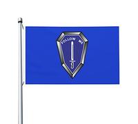 Drapeaux De Jardin École D'Infanterie De L'Armée Américaine « Suivez-Moi » Drapeau Fierté Couleurs Vives Drapeaus Décoratif Decoration Bannières Extérieure Pour Défilé Fête Festivals 90X152CM