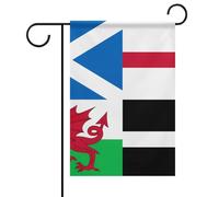 Drapeaux De Jardin Écosse Angleterre Pays De Galles Cornouailles Toutes Les Saisons Garden Flag Résiste Aux Intempéries Pelouse Drapeaux Pour Ferme Balcon Fête 30X45Cm