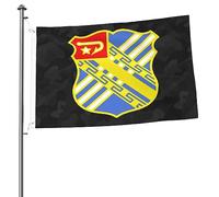 Drapeaux De Jardin Écusson De L'Unité Du 18E Régiment D'Artillerie De Campagne De L'Armée Bannières Extérieure Decoration Bannière Jardins Résistant Drapeaus Décoratif Pour Fête Balcon 90X152CM