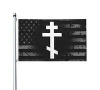 Drapeaux De Jardin Église Orthodoxe Orientale Christianisme Grec Russe Drapeau Extérieur Premium Pelouse Drapeaux Pour Patio Ferme Jardinage 90X150 Cm