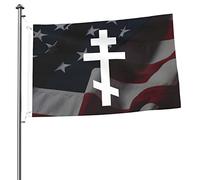 Drapeaux De Jardin Église Orthodoxe Orientale Christianisme Russe Et Grec Drapeau Fierté Durable Drapeaus Décoratif Résistant Bannière Jardins Pour Festivals Défilé Balcon 90X152CM