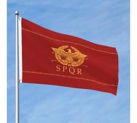 Drapeaux De Jardin Empire Romain Drapeau Fierté Durable Drapeaus Décoratif Résistant Bannières Extérieure Pour Balcon Fête Défilé 90X152CM