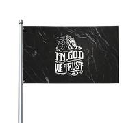 Drapeaux De Jardin En Dieu Nous Croyons Drapeau Fierté Couleurs Vives Drapeaus Décoratif Résistant Bannières Extérieure Pour Défilé Fête Festivals 90X152CM