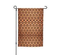 Drapeaux de jardin en osier tissé avec grille imprimée, 30,5 x 45,7 cm, double face, décoration saisonnière pour la maison, l'extérieur, les vacances, toutes les saisons