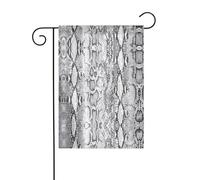 Drapeaux de jardin en peau de serpent noir et blanc pour l'extérieur - Petit drapeau de pelouse, un drapeau de jardin printanier indispensable pour toute pelouse ou arrière-cour