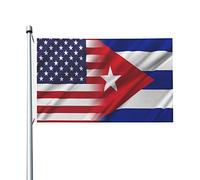 Drapeaux De Jardin États-Unis Cuba Drapeau Fierté Imperméabiliser Drapeaus Décoratif Durable Bannières Extérieure Pour Défilé Fête Festivals 90X152CM