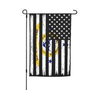 Drapeaux De Jardin États-Unis Et D'East Providence, Île Résiste Aux Intempéries Drapeau Extérieur Toutes Les Saisons Pelouse Drapeaux Pour Balcon Fête Célébrations 30X45Cm