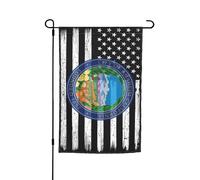 Drapeaux De Jardin États-Unis Et Sealife D'Anaheim, Californie Premium Bannière Extérieure Décorations Drapeau Extérieur Pour Ferme Balcon Fête 30X45Cm