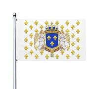 Drapeaux De Jardin Étendard Royal Du Royaume De France (Fictif) Bannières Extérieure Imperméabiliser Drapeau Fierté Durable Drapeaus Décoratif Pour Fête Défilé Balcon 90X152CM