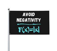 Drapeaux De Jardin Éviter La Négativité Équation Mathématique Drôle De Professeur Drapeau Fierté Résistant Bannière Jardins Durable Bannières Extérieure Pour Balcon Festivals Défilé 90X152CM