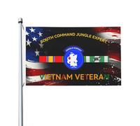 Drapeaux De Jardin Expert Du Commandement Sud, Vétéran Du Vietnam Bannières Extérieure Classique Bannière De Cour Pour Extérieurs Décoration Intérieurs 90X150 CM