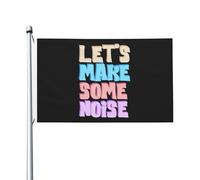 Drapeaux De Jardin Faisons Du Bruit Bannière De Jardin Classique Drapeaux Décoratifs D'Extérieur Pour Célébrations Intérieurs Vacances 90X150 Cm