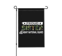 Drapeaux De Jardin Fière D'Appartenir À La Garde Nationale Et Aux Forces Armées Sœurs Drapeau Fierté Imperméabiliser Bannière Jardins Durable Drapeaus Décoratif Pour Festivals Fête 30X45CM