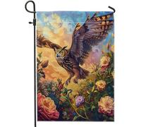 Drapeaux De Jardin Fleurs En Grappe Fantaisies Nuage Réaliste Résiste Aux Intempéries Pelouse Drapeaux Décorations Drapeau Extérieur Pour Célébrations Patio 30X45Cm