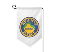 Drapeaux De Jardin Florida Highway Patrol Treer Drapeau Toutes Les Saisons Pelouse Drapeaux Coupe-Vent Et Étancheune Drapeau Extérieur Pour Célébrations Jardinage Ferme S