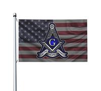 Drapeaux De Jardin Foi Espérance Charité Franc-Maçonnerie Maçonnique Bannière Extérieure Coupe-Vent Et Étancheune Garden Flag Pour Célébrations Patio Jardinage 90X150 Cm