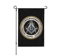Drapeaux De Jardin Foi Espérance Charité Maçonnique Franc-Maçon Bannières Extérieure Decoration Drapeau Fierté Résistant Drapeaus Décoratif Pour Festivals Défilé Balcon 90X150Cm