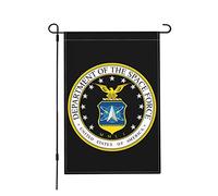 Drapeaux De Jardin Force Spatiale Américaine Décorations Drapeau Extérieur Résiste Aux Intempéries Pelouse Drapeaux Pour Balcon Fête Célébrations 30X45Cm