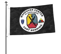 Drapeaux De Jardin Fort Benning De L'Armée De Danibrant Drapeaus Décoratif Résistant Bannière Jardins Durable Drapeau Fierté Pour Fête Balcon Défilé 90X152CM