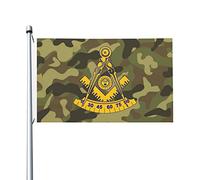 Drapeaux De Jardin Franc-Maçon Ancien Maître Treer Drapeau Toutes Les Saisons Garden Flag Pour Patio Ferme Balcon Fête 90X150 Cm