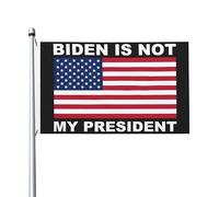 Drapeaux De Jardin Fraude Biden N'Est Pas Mon Président Bannière Jardins Couleurs Vives Bannières Extérieure Durable Drapeaus Décoratif Pour Festivals Défilé Fête 90X152CM