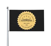 Drapeaux De Jardin Garden Grove, Californie Drapeau Fierté Résistant Drapeaus Décoratif Durable Bannières Extérieure Pour Défilé Festivals Fête 90X152CM