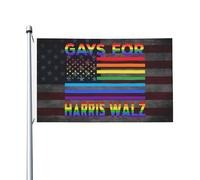 Drapeaux De Jardin Gays For Waltz Walz 2024 Usa Bannière Extérieure Décorations Garden Flag Pour Patio Balcon Fête Jardinage 90X150 CM