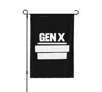 Drapeaux de jardin « Génération X : Plein de souvenirs, aucune preuve » - Petits drapeaux de jardin 12x18 - Bannière double face pour intérieur