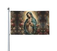 Drapeaux De Jardin Générique Sainte Marie Bienheureuse Vierge Marie Notre-Dame De Guadalupe Mère De Dieu Drapeaus Décoratif Durable Bannière Jardins Decoration Drapeau Fierté Pour Fête 90X152CM