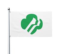 Drapeaux De Jardin Girl Scouts Des États-Unis Bannières Extérieure Decoration Bannière Jardins Imperméabiliser Drapeaus Décoratif Pour Balcon Célébrations Défilé 90X152CM