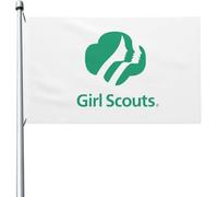 Drapeaux De Jardin Girl Scouts Des États-Unis Grand Drapeau Lavable Personnalisés Bannière, Pour D'Intérieur, Balcon, Jardin, 90x150cm
