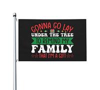 Drapeaux De Jardin Gonna Go Lay Under The Tree To Remind My Family That I'M A Gift Premium Pelouse Drapeaux Résiste Aux Intempéries Garden Flag Pour Balcon Fête Patio Ferme 90X150 Cm
