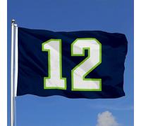 Drapeaux De Jardin Grand 12Th Man Bleu Pelouse Drapeaux Garden Flag Premium Pour Célébrations Ferme 90X150 Cm