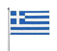 Drapeaux De Jardin Grèce Bannière Jardins Imperméabiliser Drapeau Fierté Résistant Drapeaus Décoratif Pour Festivals Balcon Fête 90X152Cm
