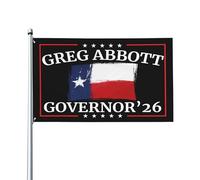 Drapeaux De Jardin Greg Abbott Candidat Au Poste De Gouverneur Des États-Unis En 2026 Bannière Jardins Durable Drapeau Fierté Imperméabiliser Bannières Extérieure Pour Défilé Fête 90X150CM
