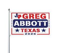 Drapeaux De Jardin Greg Abbott Candidat Au Poste De Gouverneur En 2026 - Élections Américaines De 2026 Drapeaus Décoratif Bannières Extérieure Résistant Drapeau Fierté Pour 90X150CM