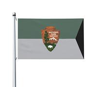 Drapeaux De Jardin Guidon Of The United States National Park Service Pelouse Drapeaux Toutes Les Saisons Garden Flag Pour Ferme Balcon Fête Patio 90X150 CM