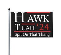 Drapeaux De Jardin Hawk Tuah Crache Sur Cette Chose Bannière Jardins Decoration Bannières Extérieure Couleurs Vives Drapeau Fierté Pour Festivals Fête Défilé 90X152CM