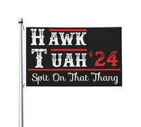 Drapeaux De Jardin Hawk Tuah Crache Sur Cette Chose Drapeau Fierté Durable Drapeaus Décoratif Decoration Bannières Extérieure Pour Balcon Défilé Festivals 90X152CM