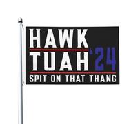 Drapeaux De Jardin Hawk Tuah Crache Sur Cette Chose Drapeaus Décoratif Decoration Drapeau Fierté Couleurs Vives Bannière Jardins Pour Fête Balcon Défilé 90X152CM