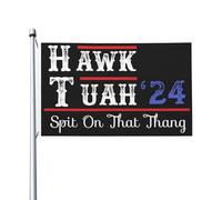 Drapeaux De Jardin Hawk Tuah Crache Sur Cette Chose Mur Vintage Pour Bannière Jardins Decoration Bannières Extérieure Résistant Drapeaus Décoratif Pour Défilé Balcon Festivals 90X152CM