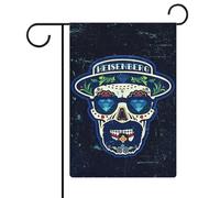 Drapeaux de jardin Heisenberg Breaking Bad pour l'extérieur, décorations de Noël, hiver, vacances, jardin, cour, maison, 12,6 pouces × 18,5 pouces