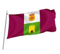 Drapeaux De Jardin Higuera De Calatrava, Province De Jaén, Espagne Drapeaus Décoratif Imperméabiliser Drapeau Fierté Durable Bannière Jardins Pour Festivals Défilé Balcon 90X152CM