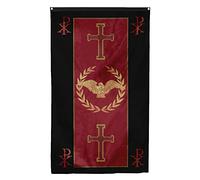 Drapeaux De Jardin Histoire Du Sénat Et Du Peuple De L'Empire Romain Drapeau Extérieur Pelouse Drapeaux Décorations Pour Balcon Fête Patio 90X150 Cm